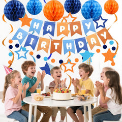 HEWUAUL orange-blue theme enhances festive mood and photo-ready setups.