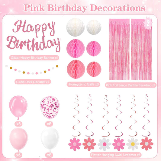 HEWUAUL pink curtain backdrop set creates a lush, reusable stage for celebrations.