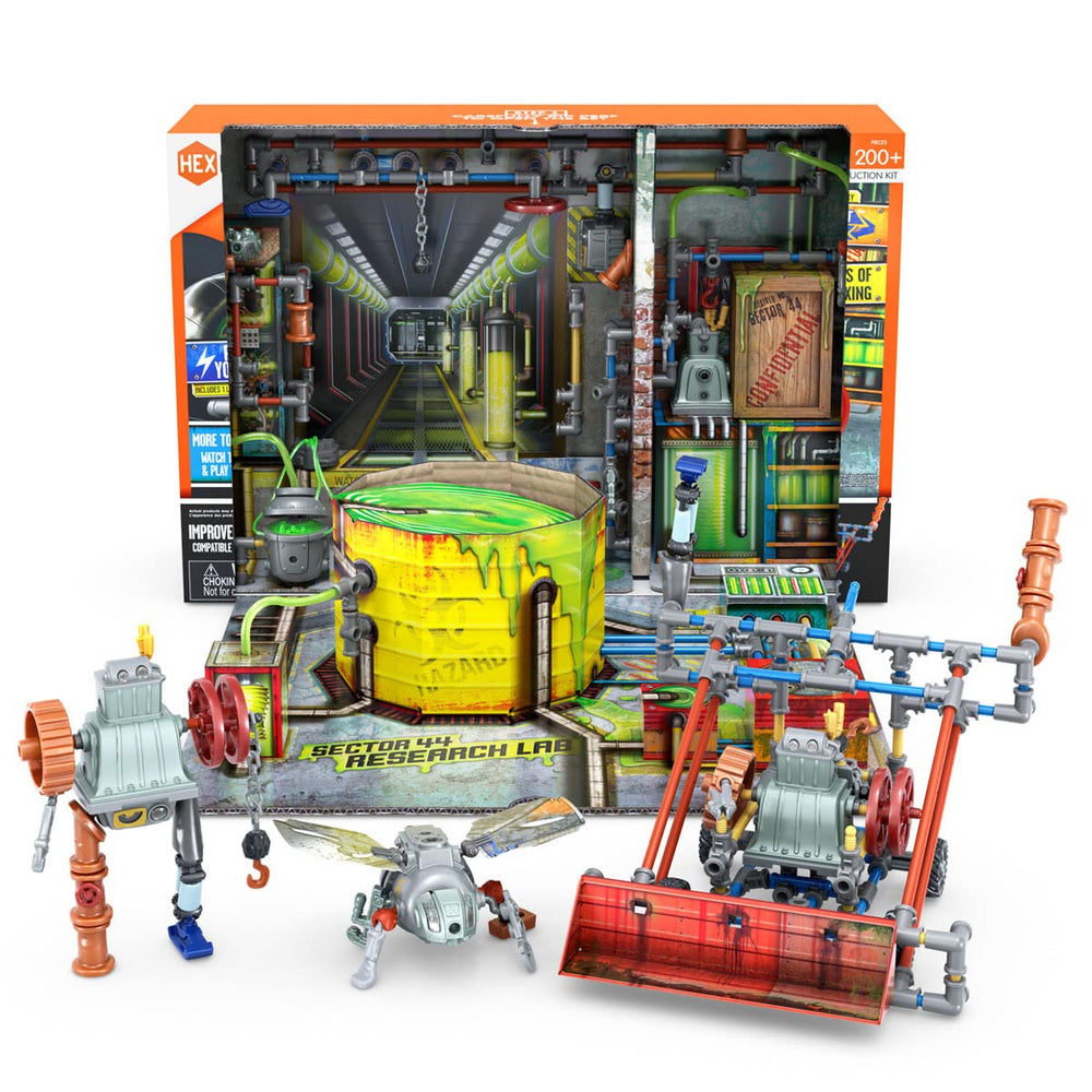 HEXBUG JUNKBOTS power modules provide light and motion for immersive action.