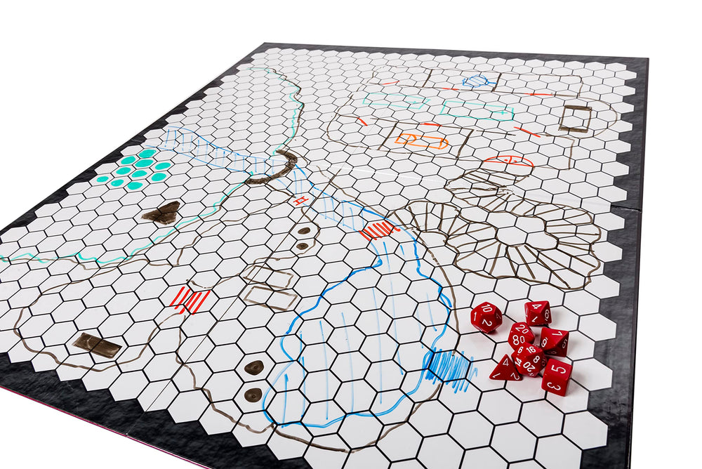 Hellfire-themed border design on Hexers map for immersive ambiance.