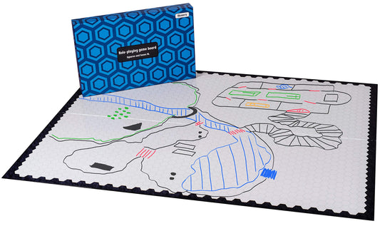 Hexers XL board shows a giant map grid for large-scale encounters.