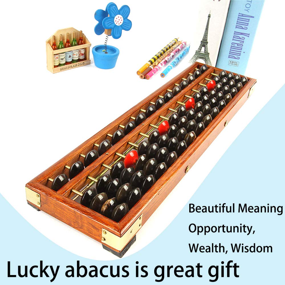 Hexing anti-skid rubber feet keep the abacus stable on desks.