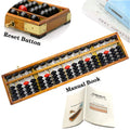 Hexing vintage wooden abacus frame for mindful counting and aesthetics.