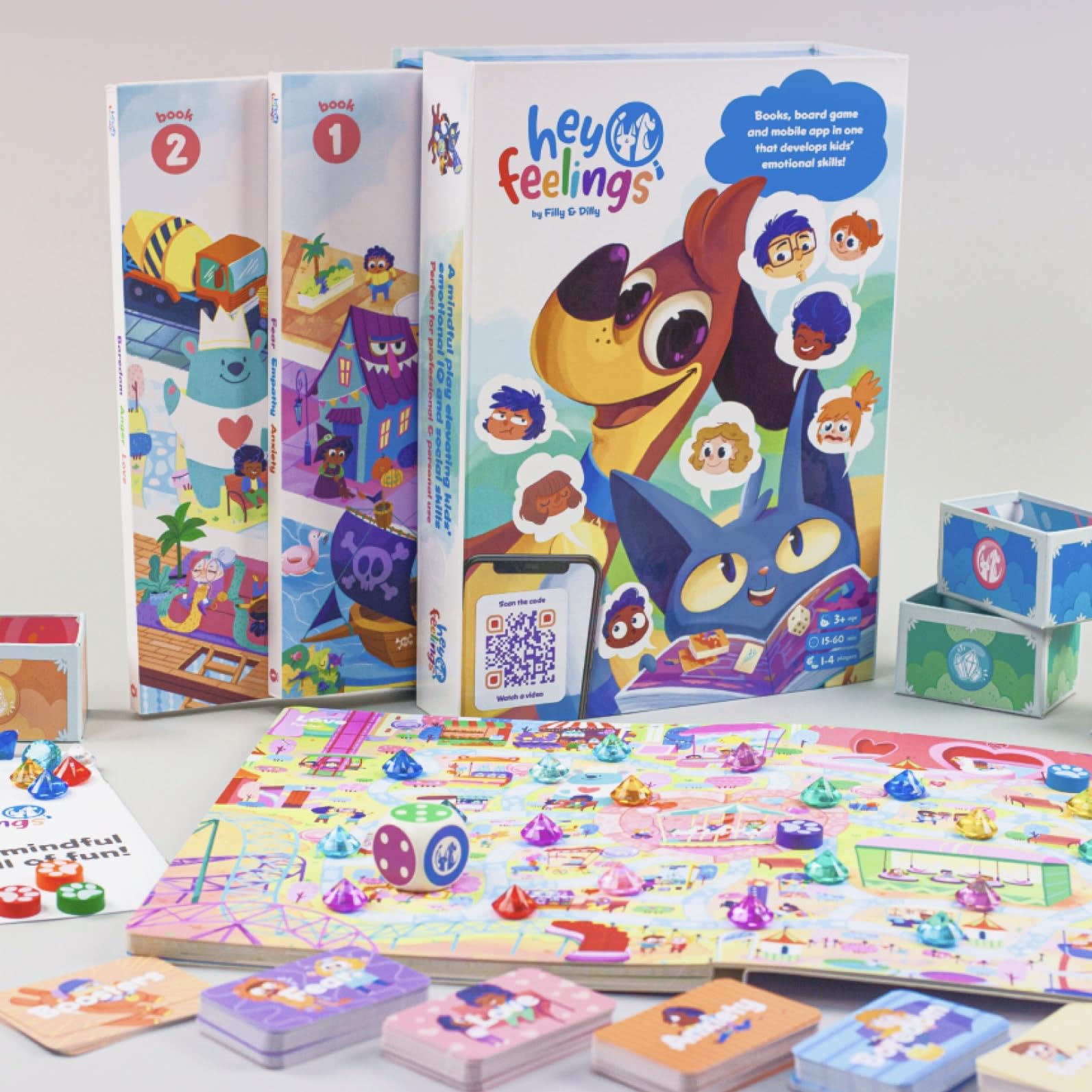 Hey Feelings Emotion Explorers diamonds tokens provide quick rewards and motivation.