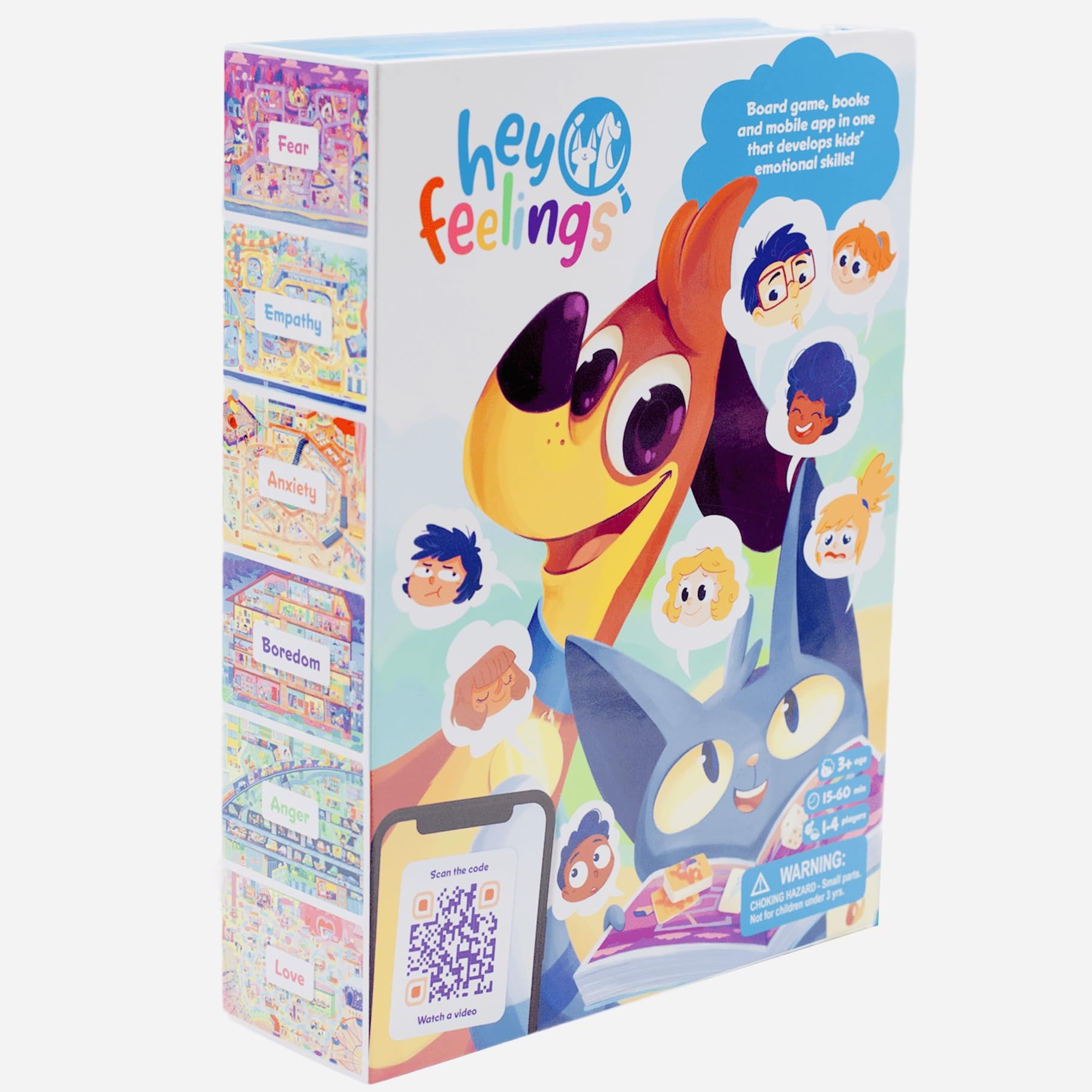 Hey Feelings Emotion Explorers game board engages kids in collaborative emotion exploration.
