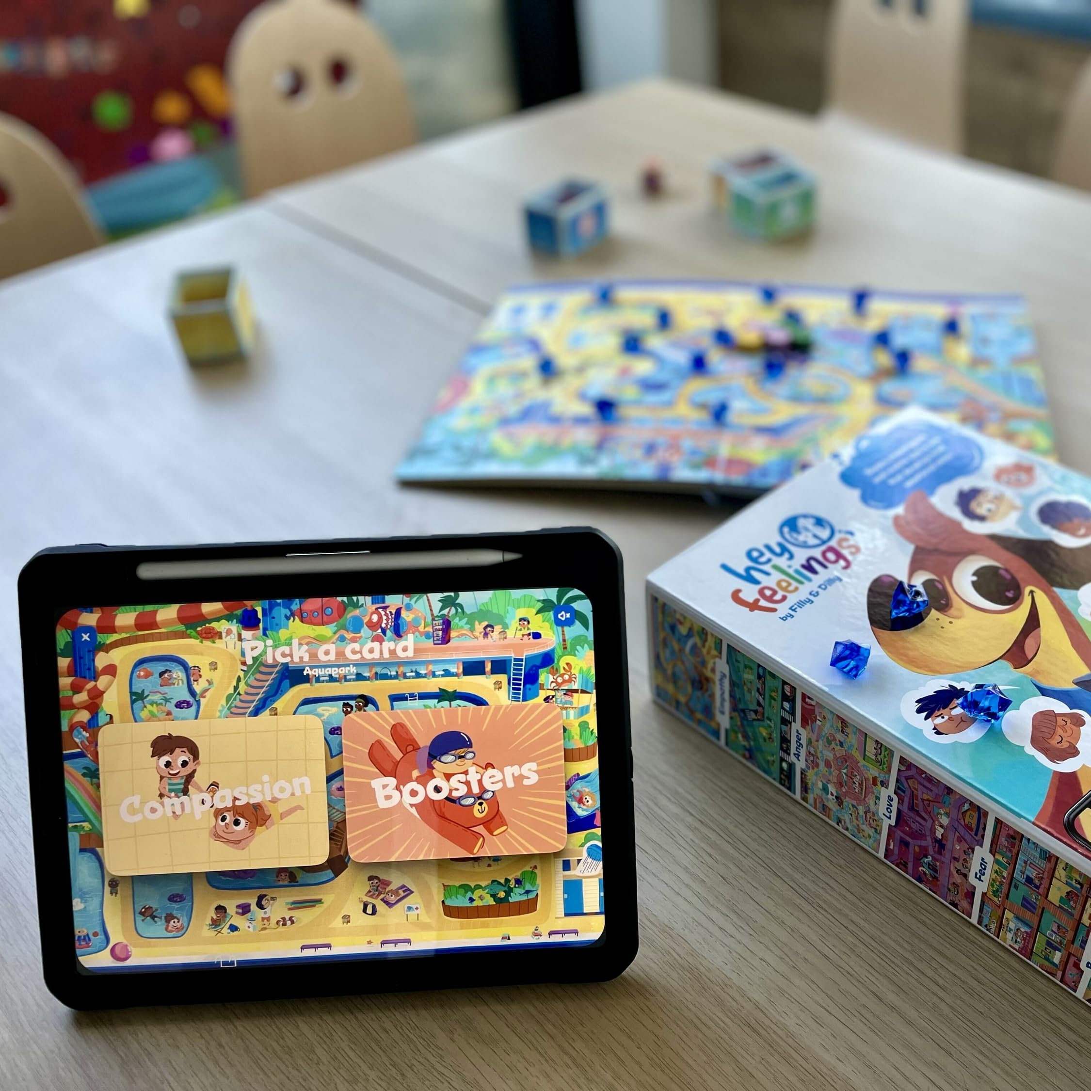Hey Feelings Emotion Explorers travel-friendly setup supports learning on the go.