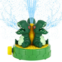 HeySplash dragon sprinkler front view with 360° spray for kids’ backyard play.