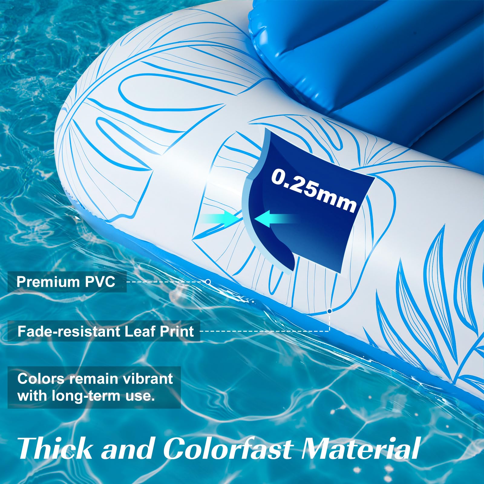 HeySplash large tanning raft, 210 by 128 cm, supports most adults for sunbathing