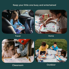Helps children connect letters with animal names through interactive activities.