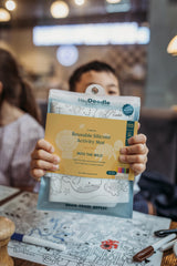 HeyDoodle Into The Wild silicone doodle mat surface, durable and easy to wipe clean.