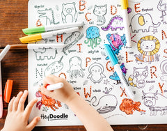 Nine markers included, non-toxic and quick-drying for mess-free coloring.