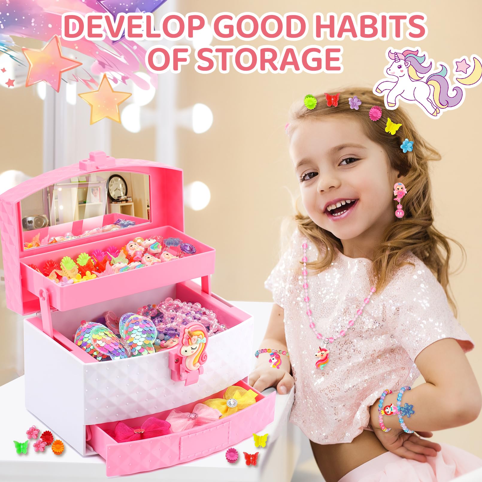 HEYDUOTON hair clips and bows for creative hairstyles