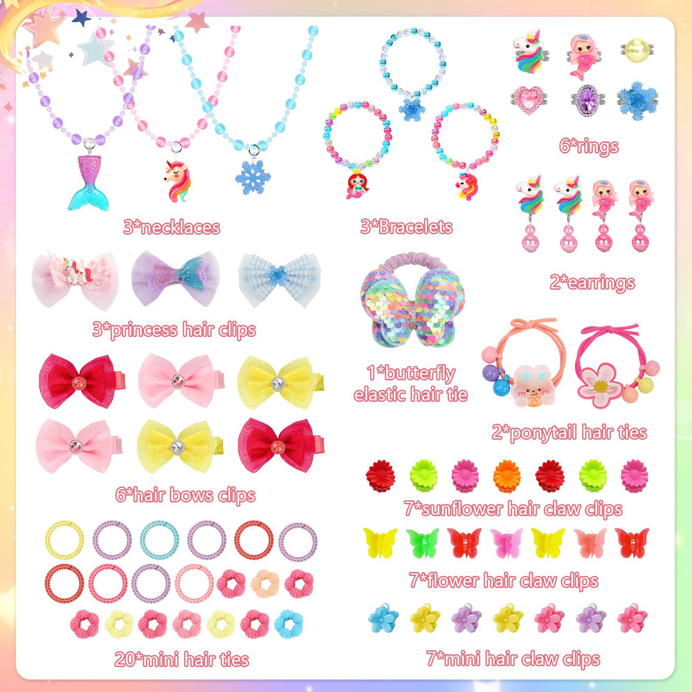 HEYDUOTON princess necklaces ideal for daily outfits and pretend play