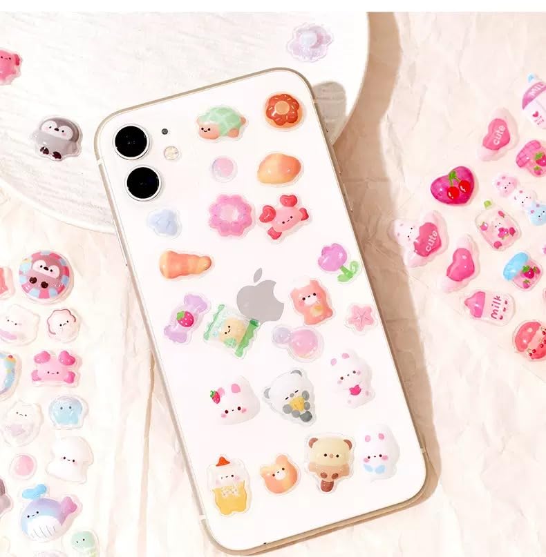 HEYFUMMAI 3D Puffy Stickers perfect for phone cases and planners
