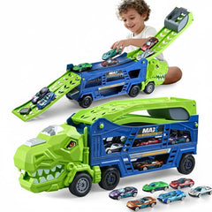HeyGelo Dinosaur Truck Transporter ready for imaginative play