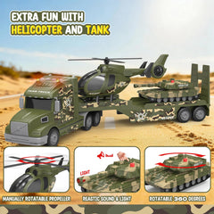 heygelo toddler army truck head-segment image: detachable cab for varied play