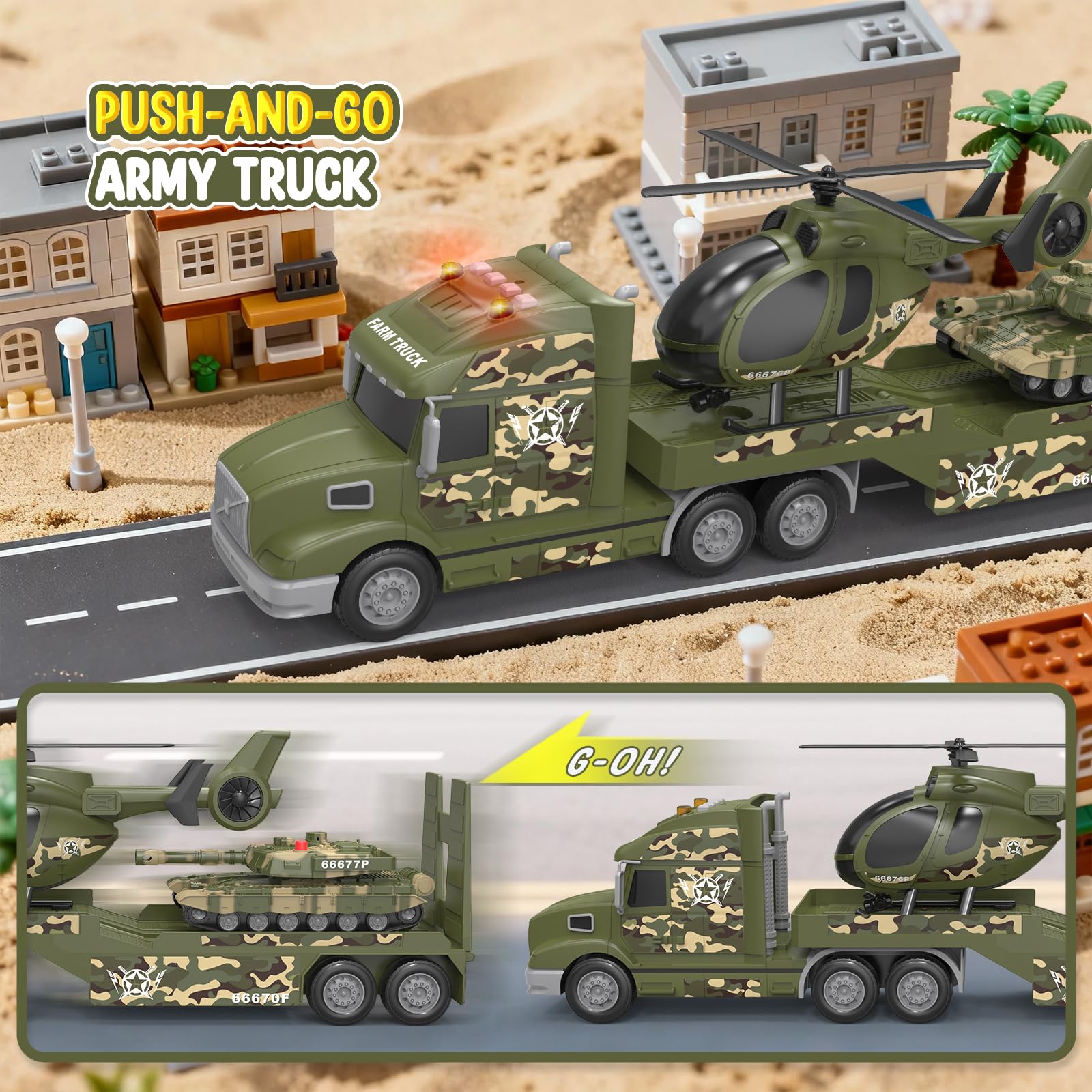 heygelo toddler army truck lights and sounds image: immersive sensory feedback for toddlers
