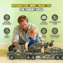heygelo toddler army truck rotor blades image: manual rotation encourages interaction