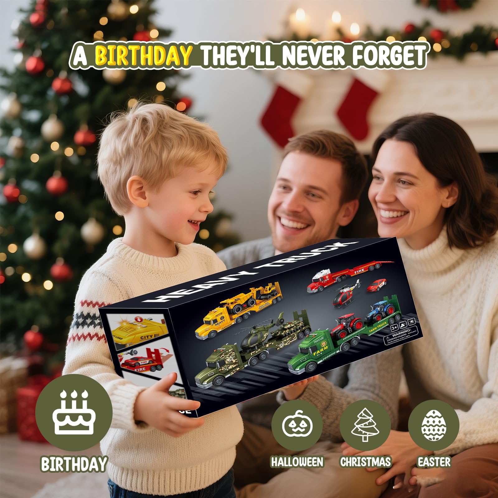 heygelo toddler army truck safety features image: rounded edges ensure secure handling