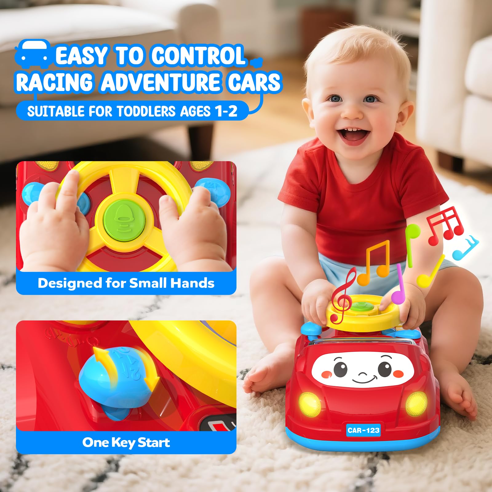 HeyGelo road scene visuals teach basic traffic awareness through play.