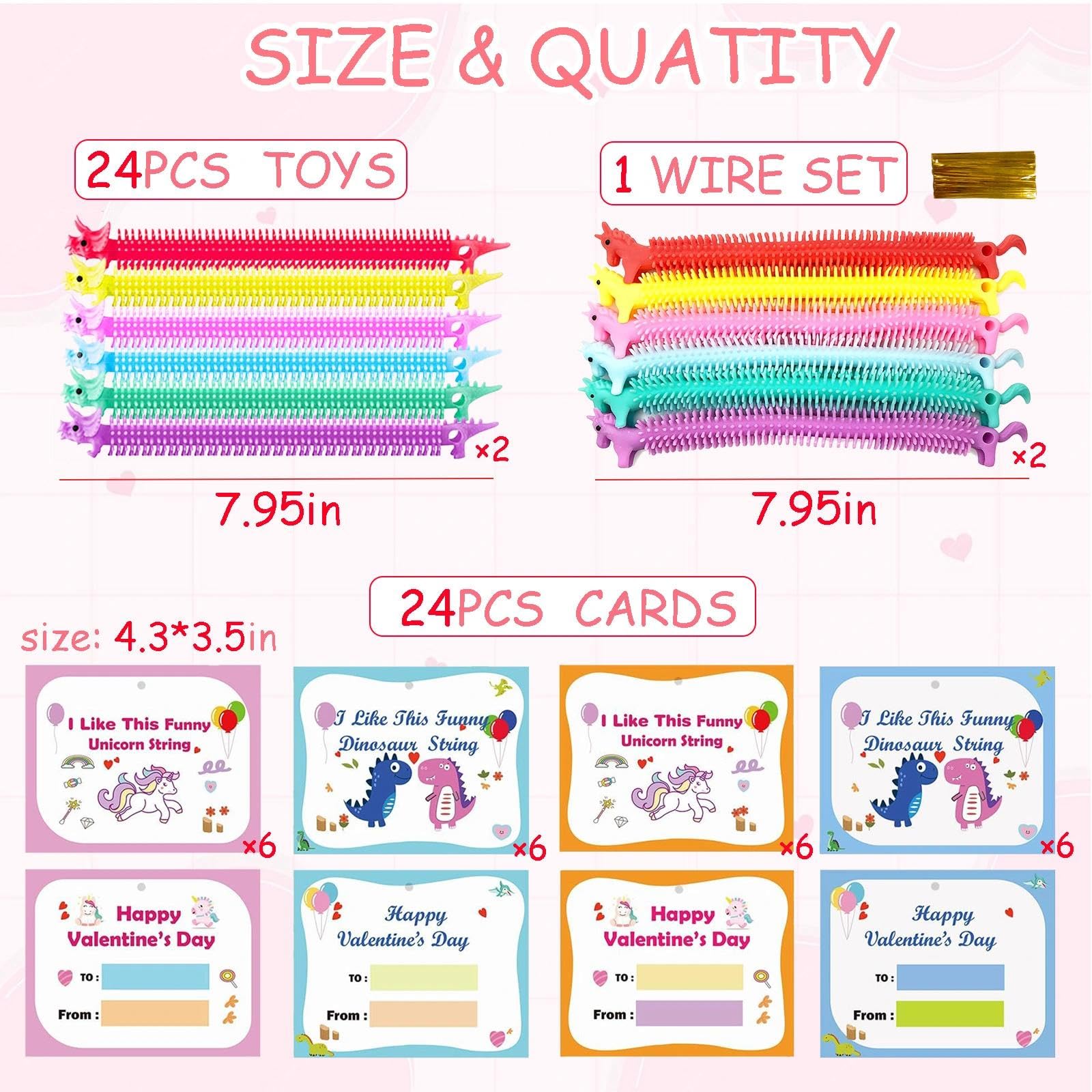 Heyigrow stretchy toys set of 24 for quick focus and play