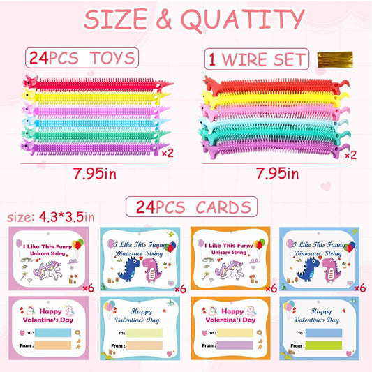 Heyigrow stretchy toys set of 24 for quick focus and play