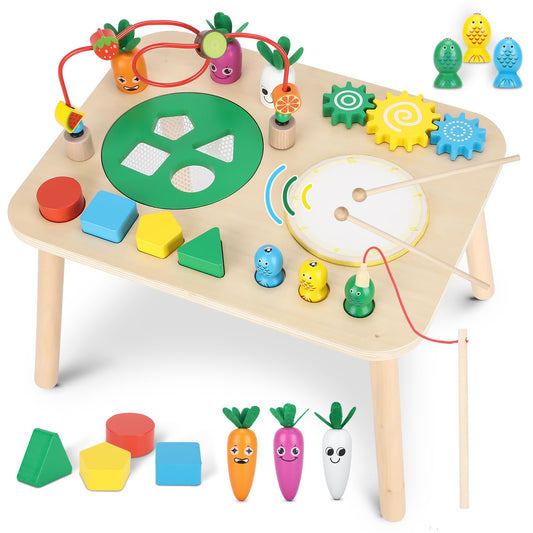 HEYLANDU activity table drum for early rhythm and fine motor skills