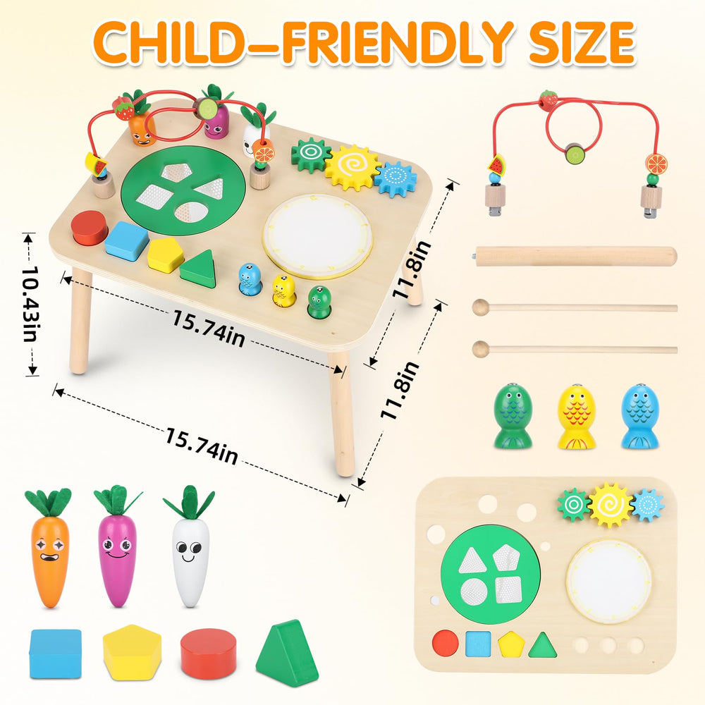 HEYLANDU activity table fishing game fosters focus and problem solving during play
