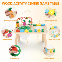 HEYLANDU activity table spinning gears promotes cause and effect learning and dexterity