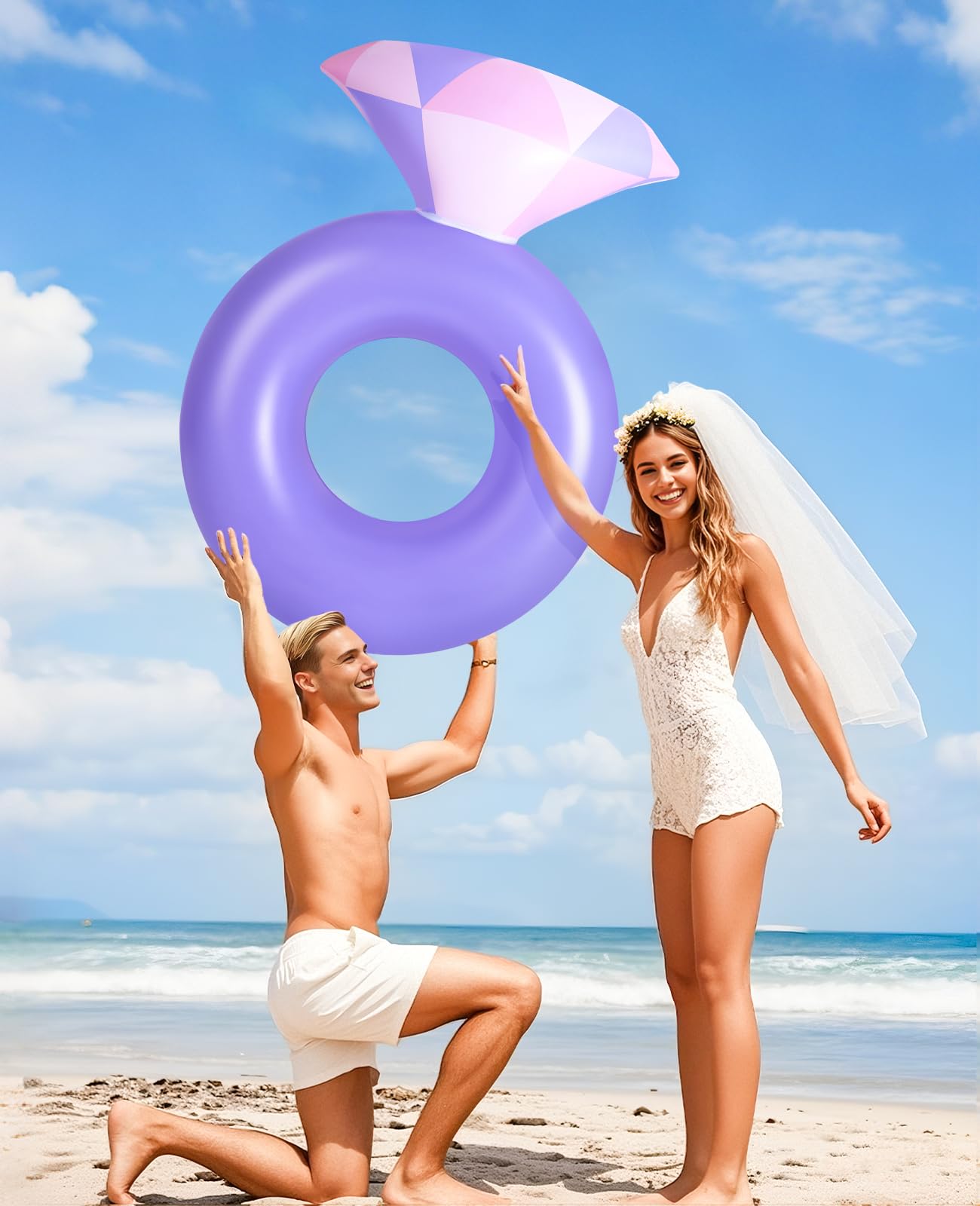 HeySplash 49x35-inch ring float for comfortable lounging.