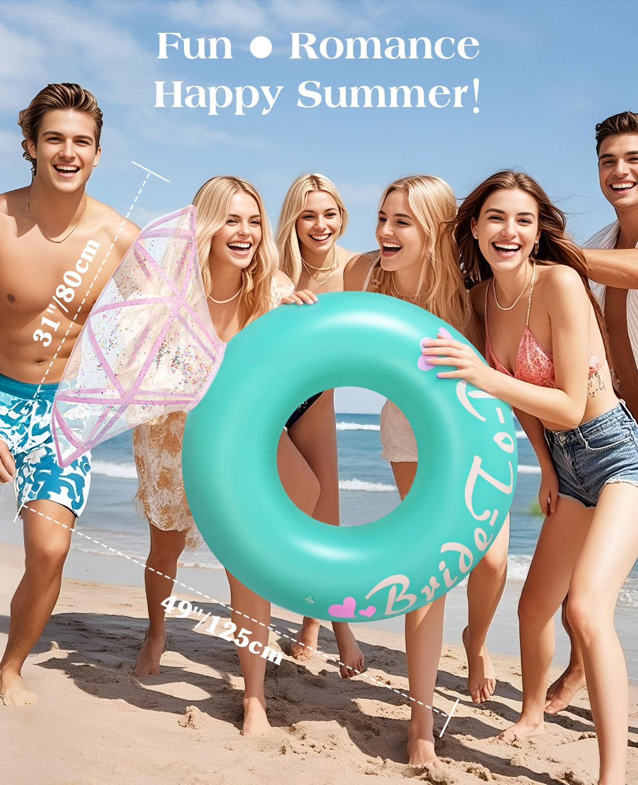 HeySplash durable PVC construction ensures soft edges for comfortable lounging.