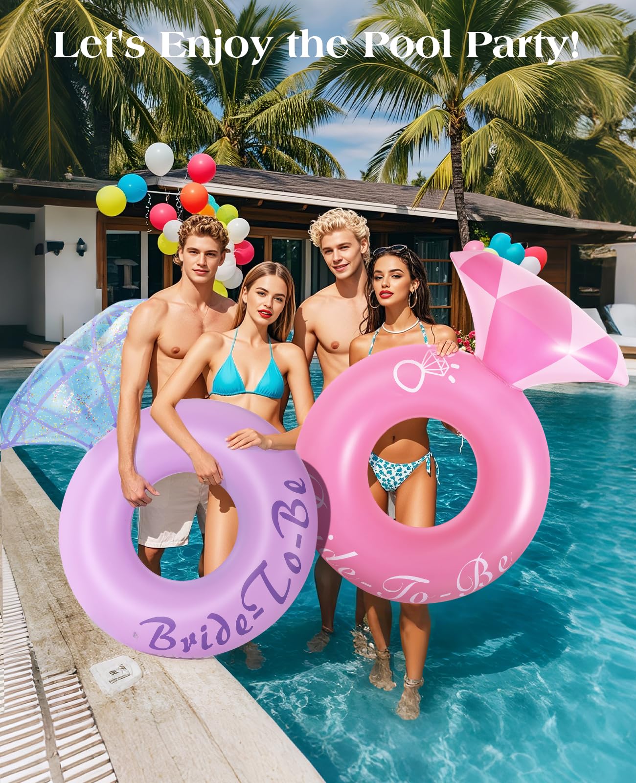 HeySplash bachelorette party float adds playful decor for poolside celebrations