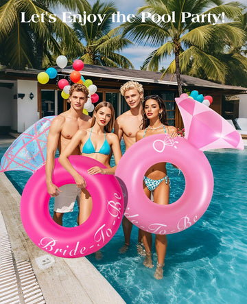 HeySplash bride party decor pool float perfect for photos and celebratory pool games