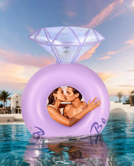 HeySplash bride party pool float ideal for photos at weddings and bachelorette events