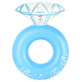 HeySplash diamond ring float blue with soft edges for comfortable pool moments