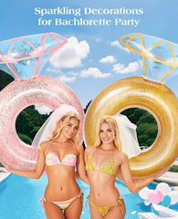HeySplash Diamond Ring Pool Float ideal for adult use at pool parties
