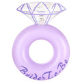 HeySplash diamond ring pool float enhances bridal photos and pool fun