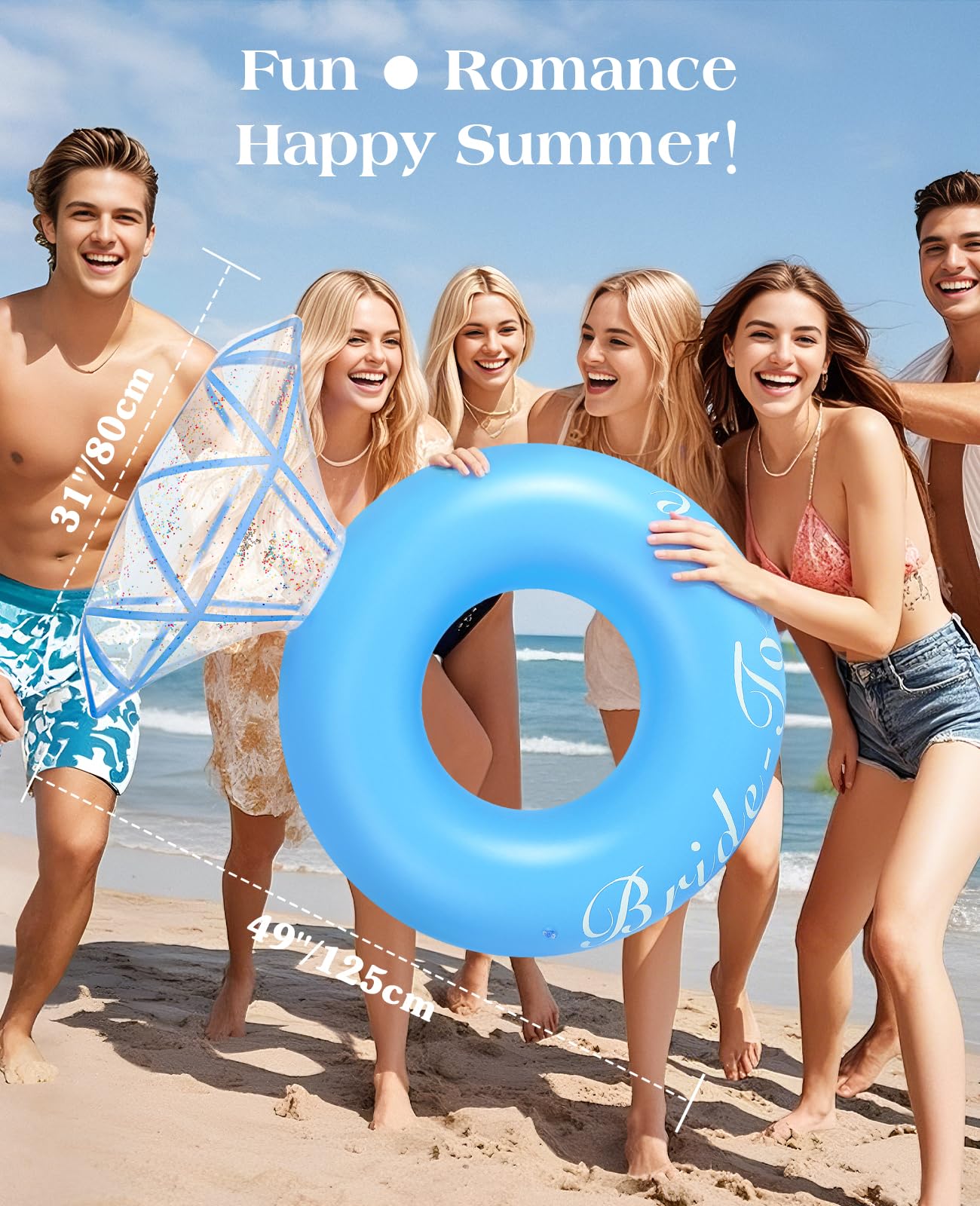 HeySplash durable PVC five times thicker ring float for reliability