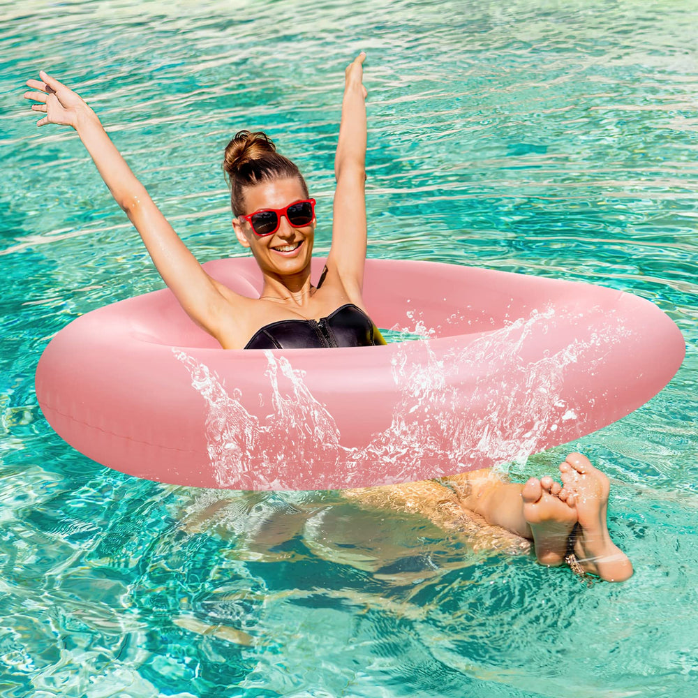 HeySplash easy inflate valve pool float for quick setup