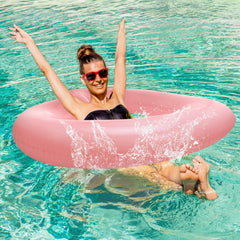 HeySplash easy inflate valve pool float for quick setup