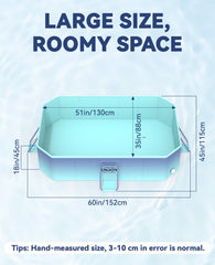 HeySplash Foldable Pool accommodates kids, adults, and pets for cooling relief.