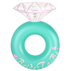 HeySplash inflatable diamond ring pool float ready for vibrant pool photos.