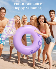 HeySplash large adult ring float supports up to 265 lbs for comfortable lounging