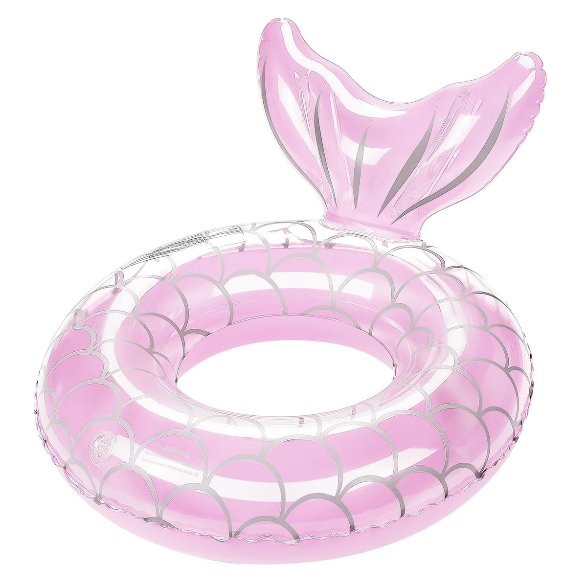 HeySplash mermaid tail swim ring in pink for playful pool fun and buoyant support