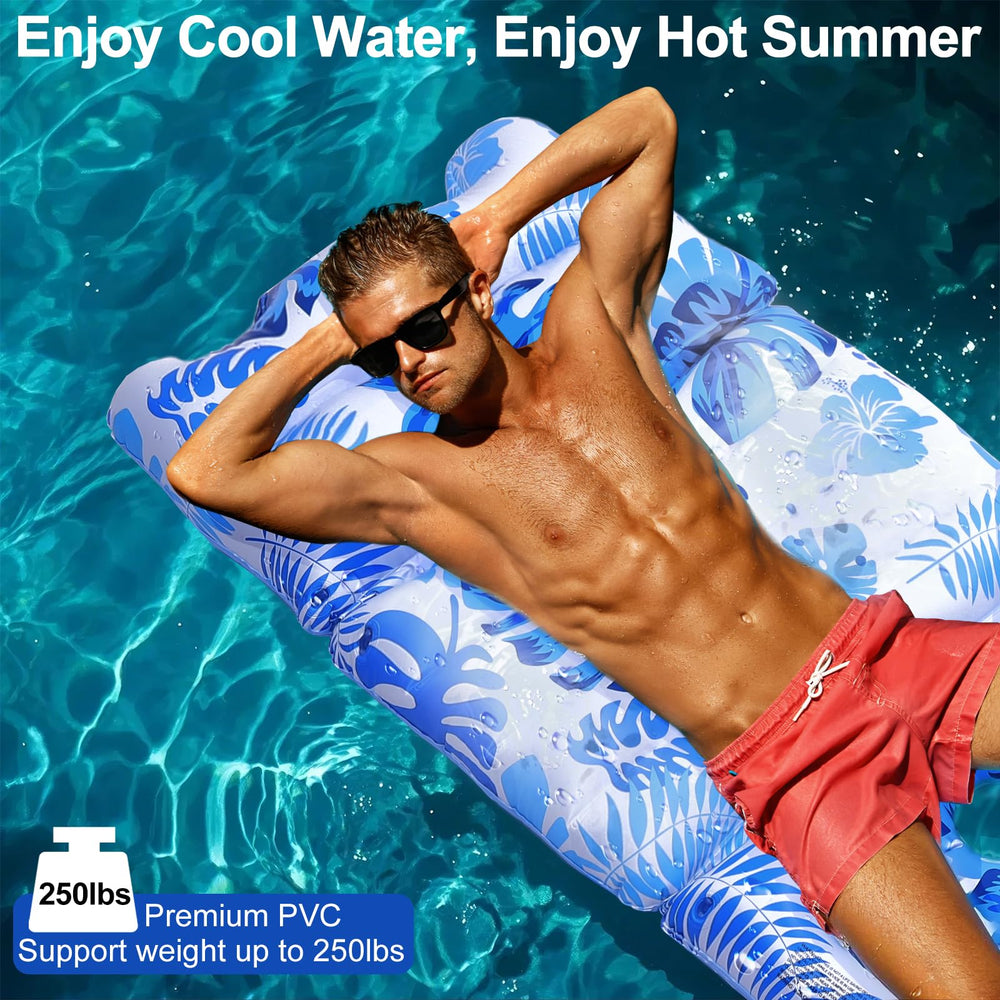 HeySplash pool lounger backrest adjustable for personalized comfort.