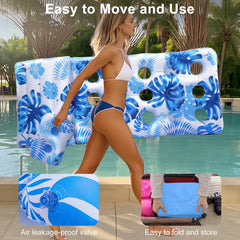 HeySplash pool lounger dimensions and capacity for adults and teens.