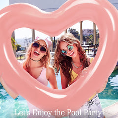 HeySplash rose gold pool float enhances selfies and social posts