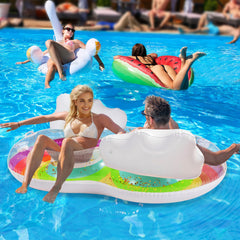 HeySplash two person setup suitable for couples and friends at water outings.