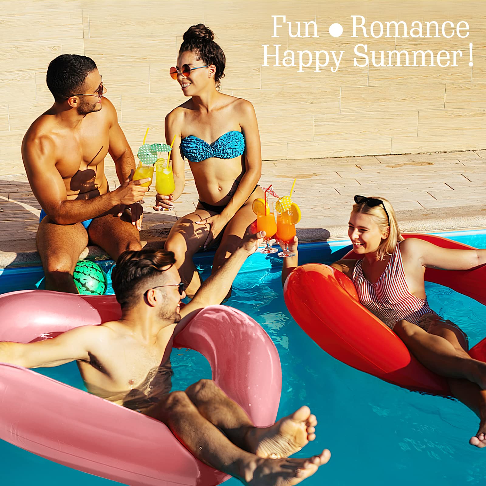 HeySplash wedding bride decor float for romantic poolside shots