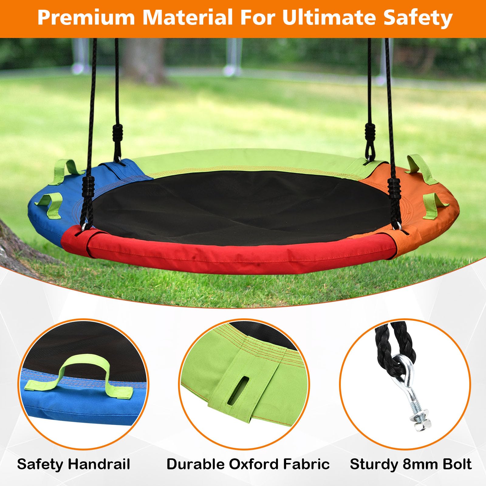 HeyZoo adjustable hanging straps enable quick, secure setup